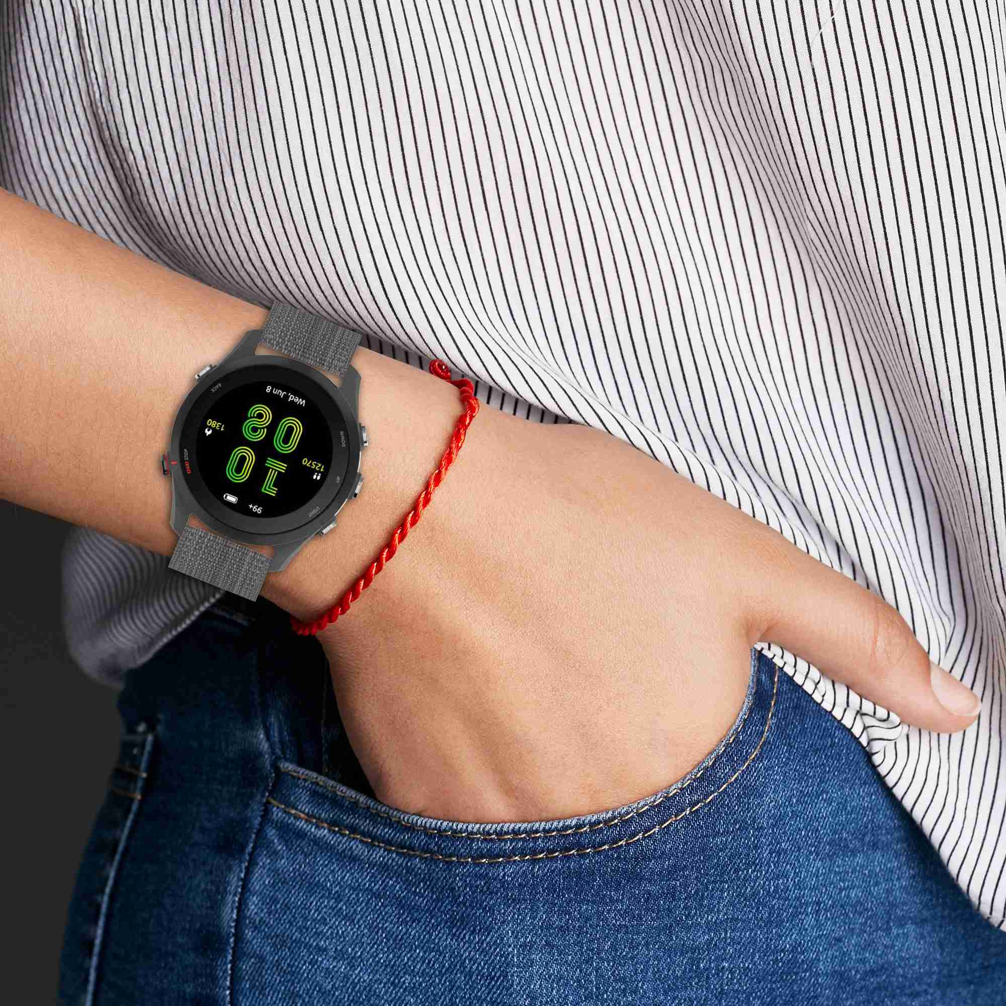 For Garmin Venu Sq Venu 2 Plus Huawei Watch GT 2 42mm GT 3 Pro 43mm Universal Watch Strap 20mm Nylon Watch Band Replacement Watchband with Buckle For Garmin Venu Sq Venu 2 Plus Huawei Watch GT 2 42mm GT 3 Pro 43mm Universal Watch Strap 20mm Nylon Watch Band Replacement Watchband with Buckle